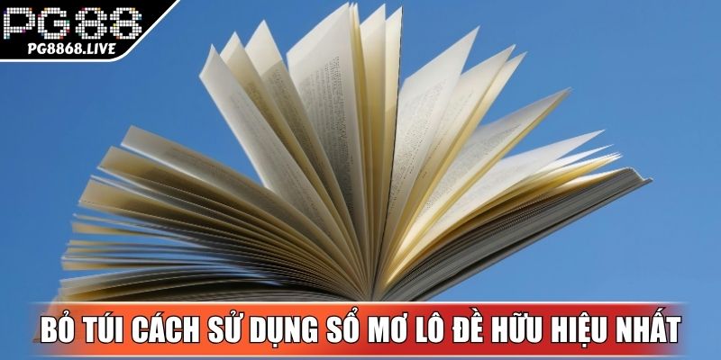 Bỏ túi cách sử dụng sổ mơ lô đề hữu hiệu nhất